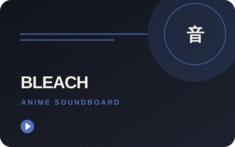 Bleach soundboard