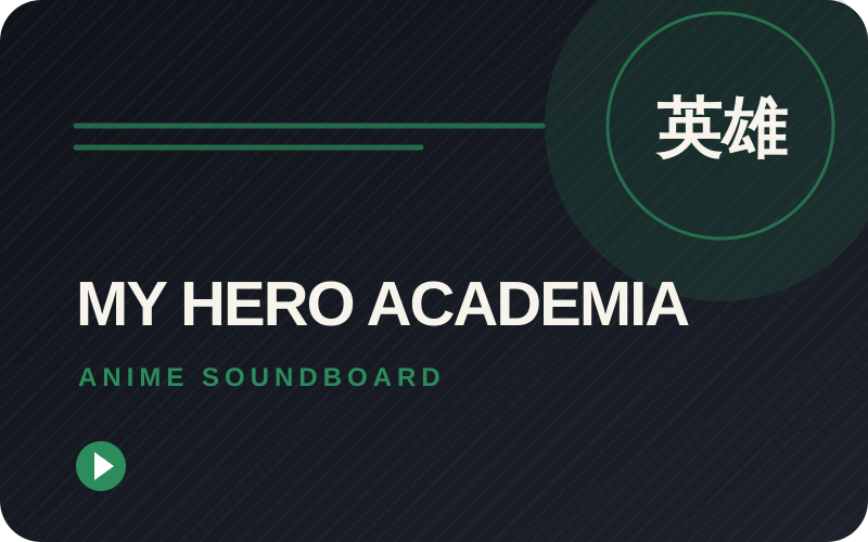 My Hero Academia soundboard