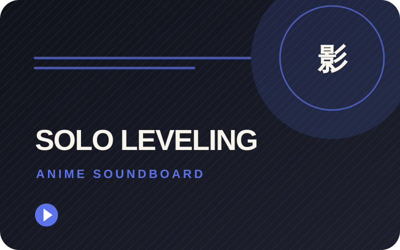 Solo Leveling soundboard
